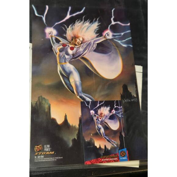 Marvel 1994 Fleet Ultra Prints 10x 6.5 and Cards Plus more